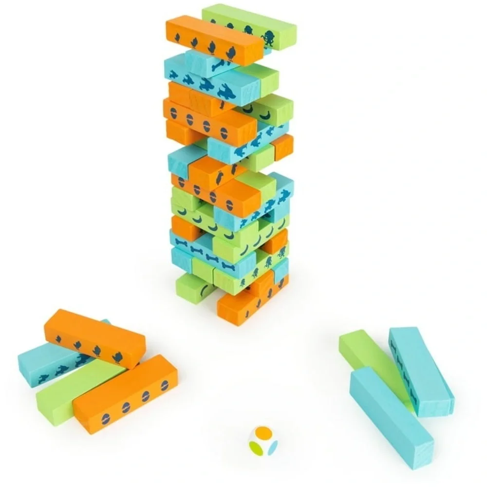 ❤️🆕 SPIN MASTER Games Play Begins Jumbling Tower Game for Families SEALED